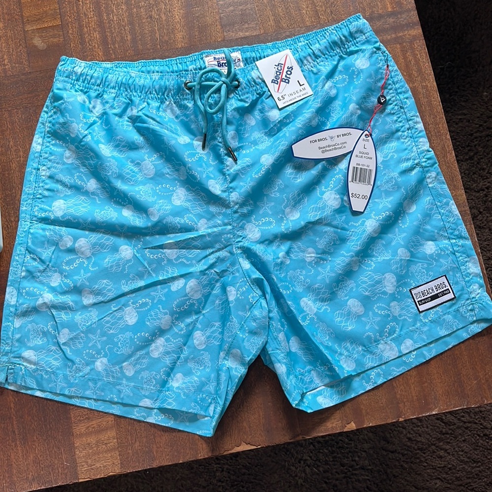 Beach Bros Jellyfish Large swim trunk NWT